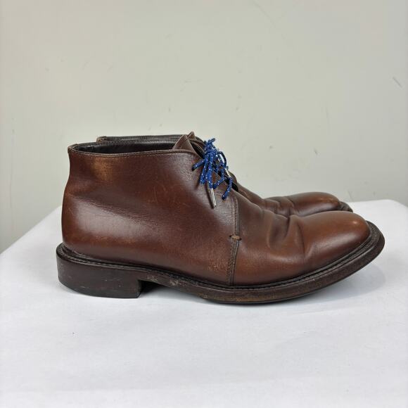 Prada Brown Square Toe Chukka Leather Boots Men's 7 - Picture 3 of 14